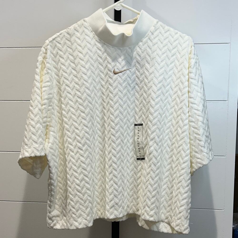 Nike Modern Allover Jacquard Boxy T-Shirt - XL - NWT - Picture 2 of 5